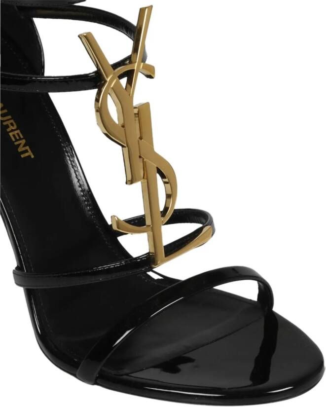 Saint Laurent Sandalen Cassandre Sandals in zwart