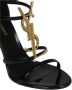 Saint Laurent Sandalen Cassandre Sandals in zwart - Thumbnail 3