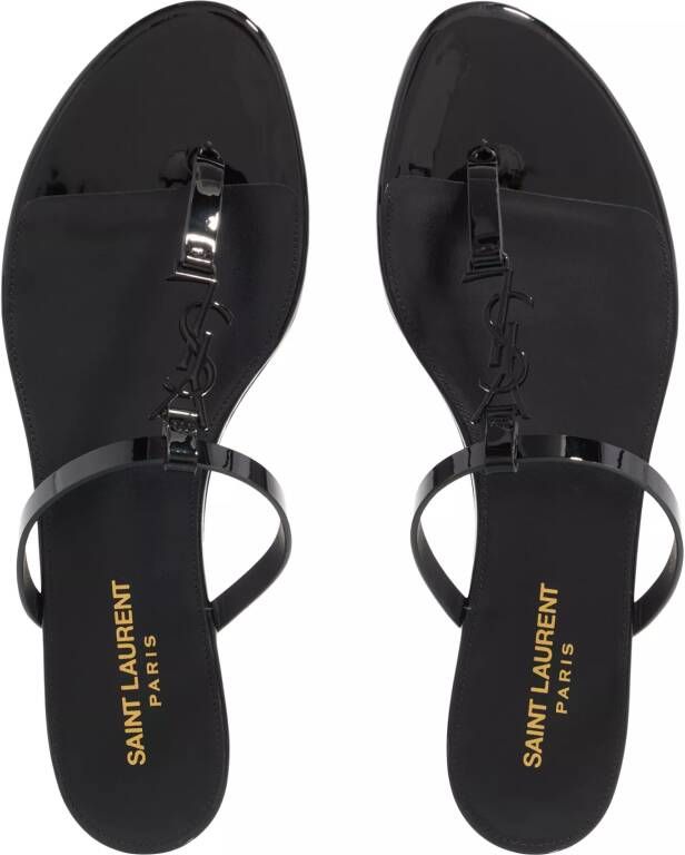 Saint Laurent Sandalen Cassendra Slides in zwart