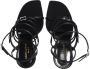 Saint Laurent Sandalen Jerry Sandals In Crepe Satin And Rhinestones in zwart - Thumbnail 3