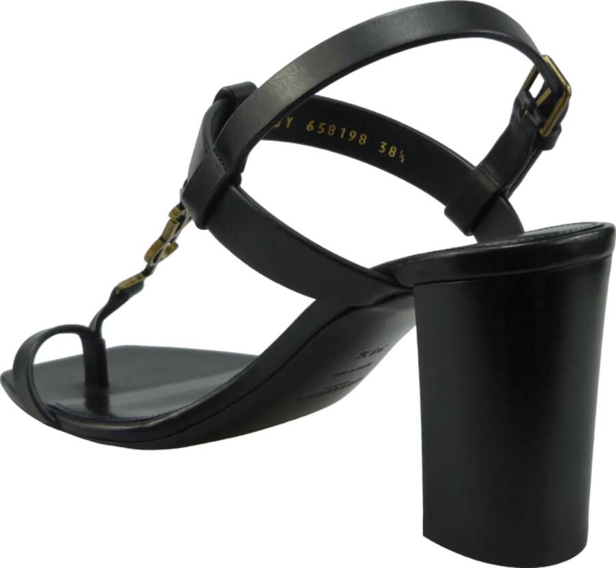 Saint Laurent Sandalen Sandalo Cassandra in zwart