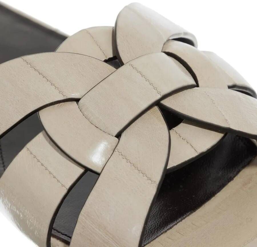 Saint Laurent Sandalen Tribute Pantoletten Sandles in crème