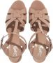 Saint Laurent Sandalen Tribute Sandals Leather in poeder roze - Thumbnail 3