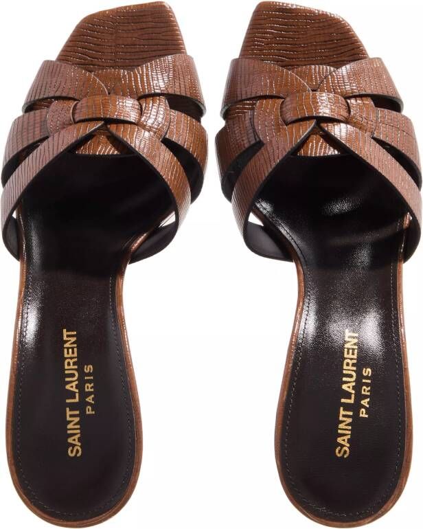 Saint Laurent Slippers & Mules Tribute 85 Mule in bruin