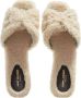 Saint Laurent Slippers & Mules Tribute Flat Mules Shearling in beige - Thumbnail 2