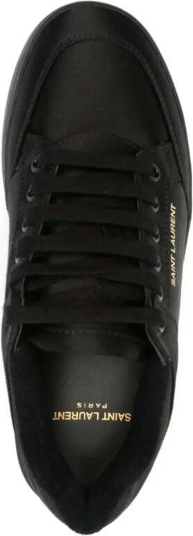 Saint Laurent Sneakers Sl 61 Satin Court Low Sneakers in zwart