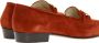 Salvatore Ferragamo Low-Top Sneakers Babs Gancini Logo Loafers in rood - Thumbnail 9