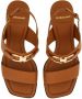 Salvatore Ferragamo Sandalen Brown Gancini Sandals in cognac - Thumbnail 2