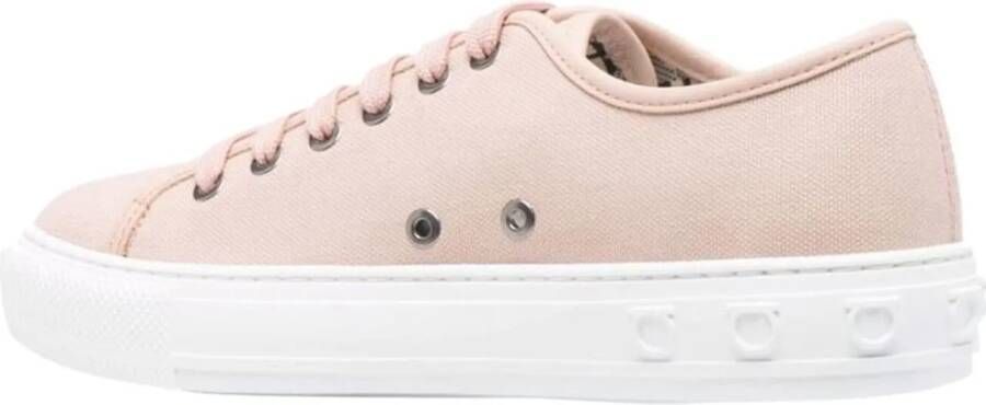 Salvatore Ferragamo Sneakers Mediterr Eco Logo Sneakers in poeder roze