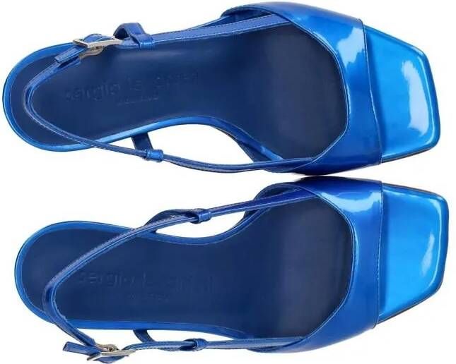 Sergio Levantesi Sandalen Ilenia Electric Blue Heeled Sandal in blauw