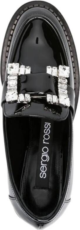 sergio rossi Loafers Flat shoes Black in zwart