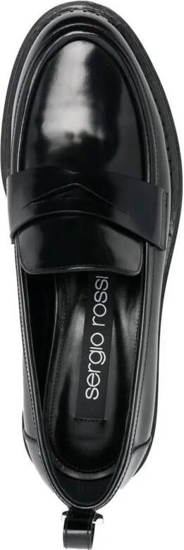 sergio rossi Loafers Flat shoes Black in zwart