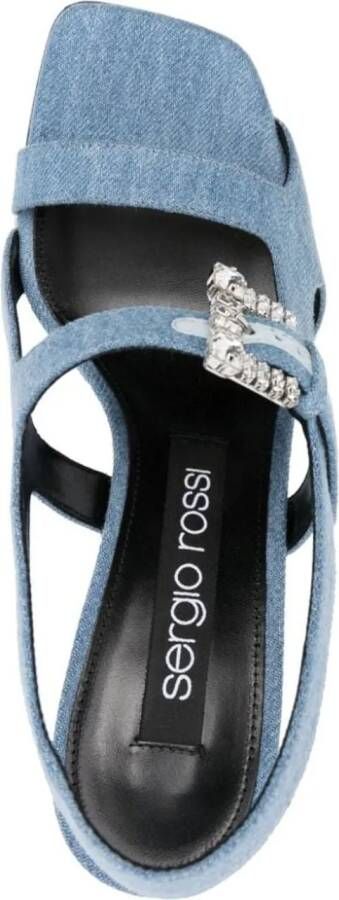 sergio rossi Slippers & Mules Sandals Blue in blauw