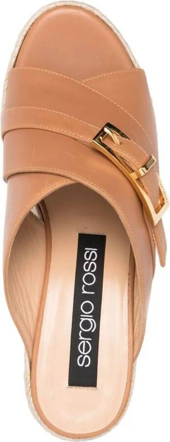 sergio rossi Slippers Sandals Brown in bruin