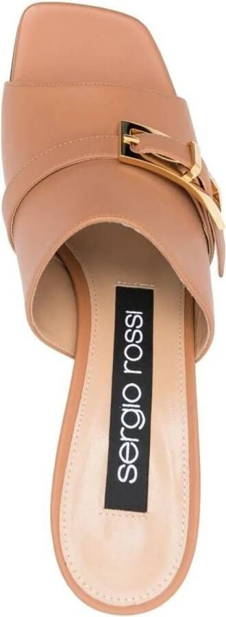 sergio rossi Slippers & Mules Sandals Brown in bruin