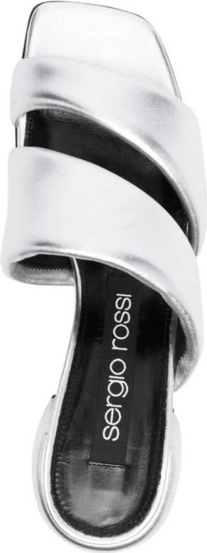 sergio rossi Slippers & Mules Sandals Silver in zilver