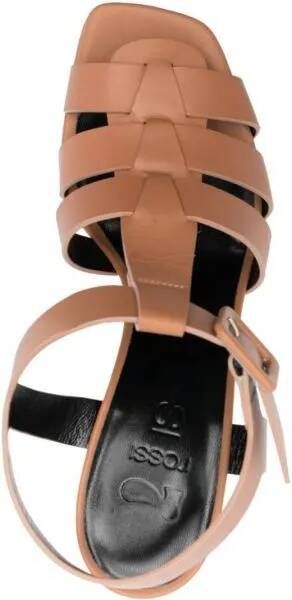 Si Rossi Sandalen Caged 125Mm Leather Sandals in bruin