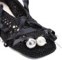 Simone Rocha Loafers & ballerina schoenen Bell Charm Crochet Ballerina in zwart - Thumbnail 2