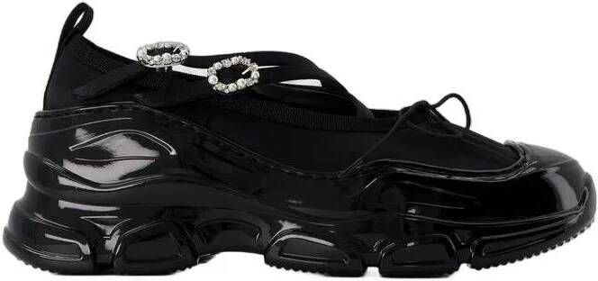 Simone Rocha Sneakers Classic Criss Cross Tracker Sneakers Pvc Black in zwart