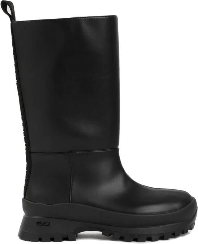 Stella Mccartney Boots Black Alter-Leather Trace Tubo Boots in zwart