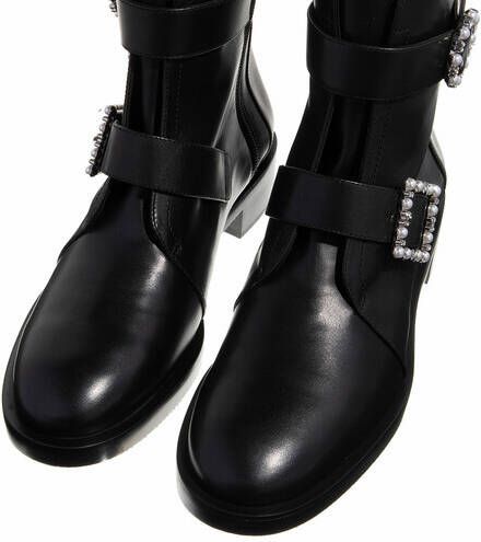 Stuart Weitzman Boots & laarzen Ryder Pearl Geo Buckle Bootie in zwart