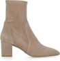 Stuart Weitzman Beige Suède Leren Dameslaarzen Beige Dames - Thumbnail 8