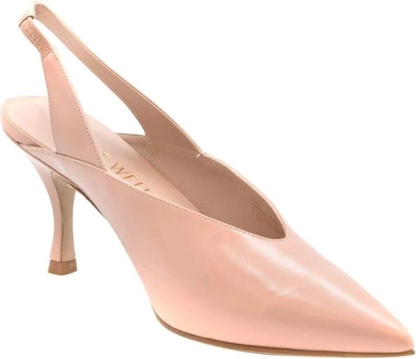 Stuart Weitzman Hoge hakken Decollete Pink in poeder roze