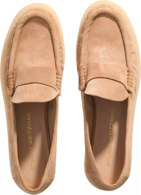 Stuart Weitzman Loafers & ballerina schoenen Blake Loafer in beige