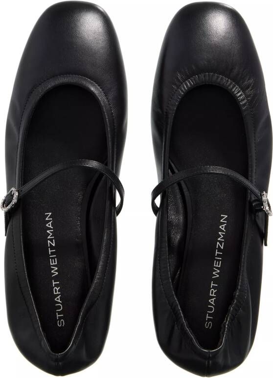 Stuart Weitzman Loafers & ballerina schoenen Claris Ballet Flat in zwart