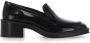 Stuart Weitzman Zwarte Eco Leren Loafers Vierkante Neus Black Dames - Thumbnail 8