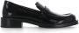 Stuart Weitzman Zwarte Eco Leren Loafers Vierkante Neus Black Dames - Thumbnail 8