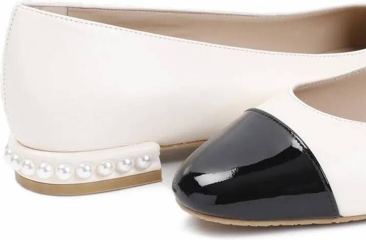 Stuart Weitzman Loafers & ballerina schoenen Pearl Flat Pink Leather Ballerinas in roze