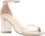 Stuart Weitzman Nudistcurve 75 Block Sandal Beige Dames - Thumbnail 10