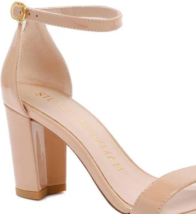 Stuart Weitzman Sandalen Nude Patent Leather Nearlynude Sandals in beige