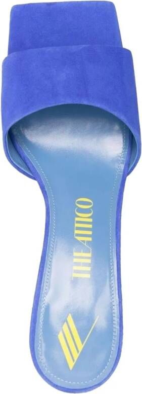 The Attico Hoge hakken cheope mule 60mm blue in blauw