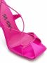 The Attico Hoge hakken 105mm Adele Ankle Strap Sandals in roze - Thumbnail 2