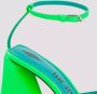 The Attico Sandalen Green Leather Piper Sandal in groen - Thumbnail 3