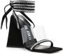 The Attico Sandalen Isa 115Mm Embellished Leather Sandals in zwart - Thumbnail 2