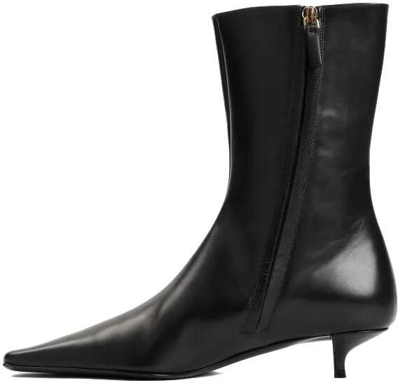 The Row Boots & laarzen Black Nappa Leather Shrimpton Boots in zwart