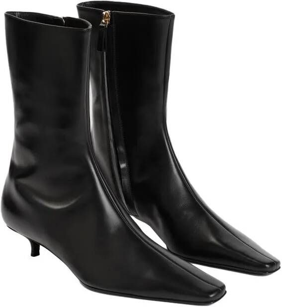 The Row Boots & laarzen Black Nappa Leather Shrimpton Boots in zwart