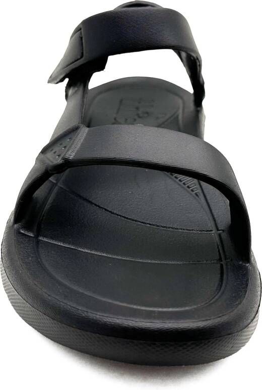 thies Boots 1856 Ecofoam Trek Sandal vegan black water in zwart