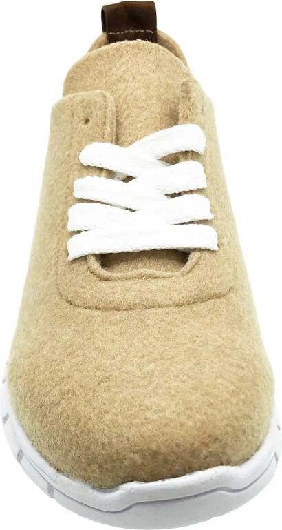 thies Low-Top Sneakers PET Sneaker camel vegan aus recycelten F in bruin