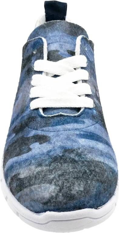 thies Low-Top Sneakers PET Sneaker camo blue vegan aus recycelt in blauw