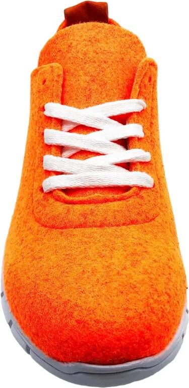 thies Low-Top Sneakers PET Sneaker neon orange vegan aus recyce in oranje