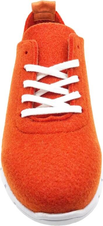 thies Low-Top Sneakers PET Sneaker orange vegan aus recycelten in rood