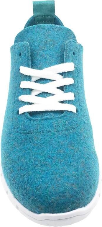 thies Low-Top Sneakers PET Sneaker petrol vegan aus recycelten in blauw