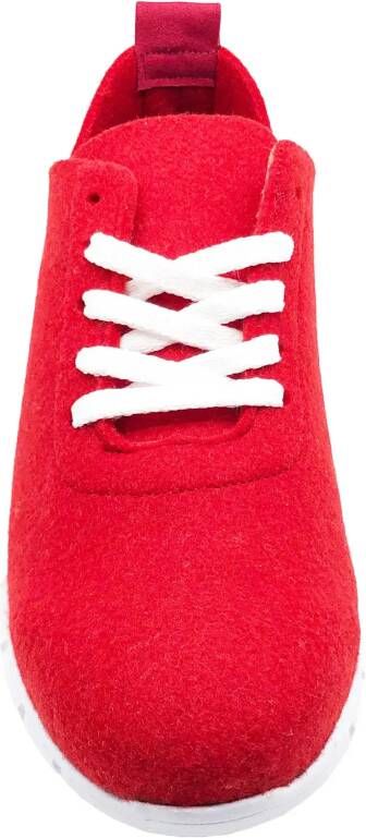 thies Low-Top Sneakers PET Sneaker red vegan aus recycelten Fla in rood