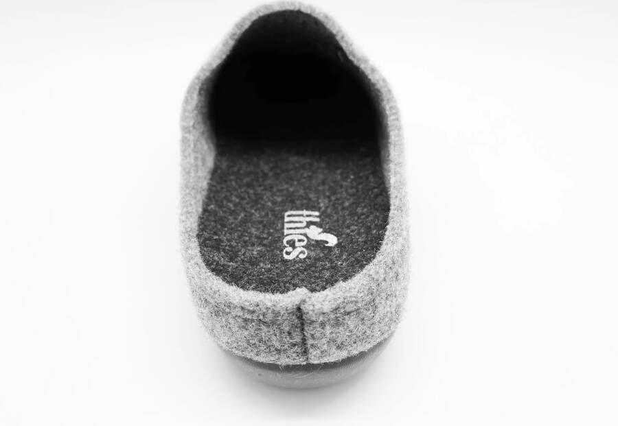 thies Sneakers 1856 Recycled PET Slipper vegan light grey in grijs