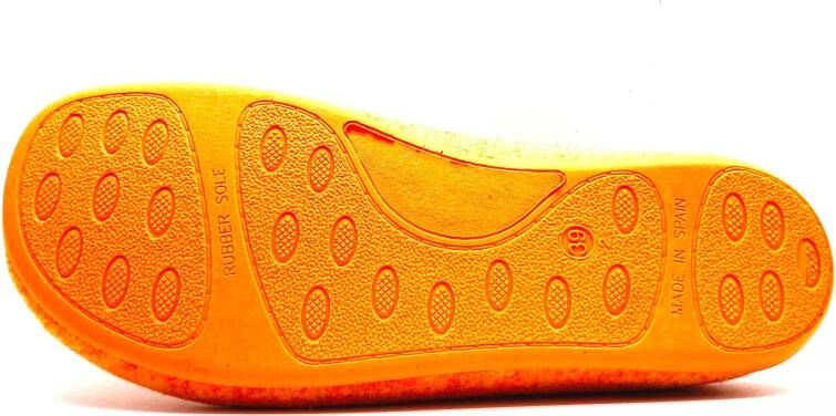 thies Sneakers 1856 Recycled PET Slipper vegan orange (W in geel