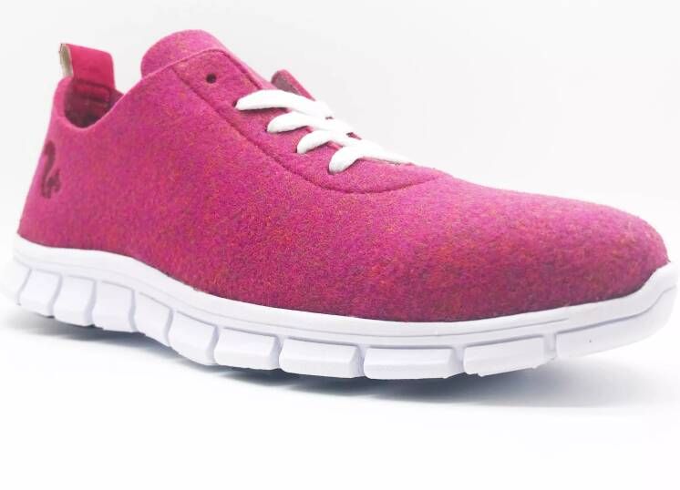 thies Sneakers PET Sneaker fuchsia vegan aus recycelten in roze